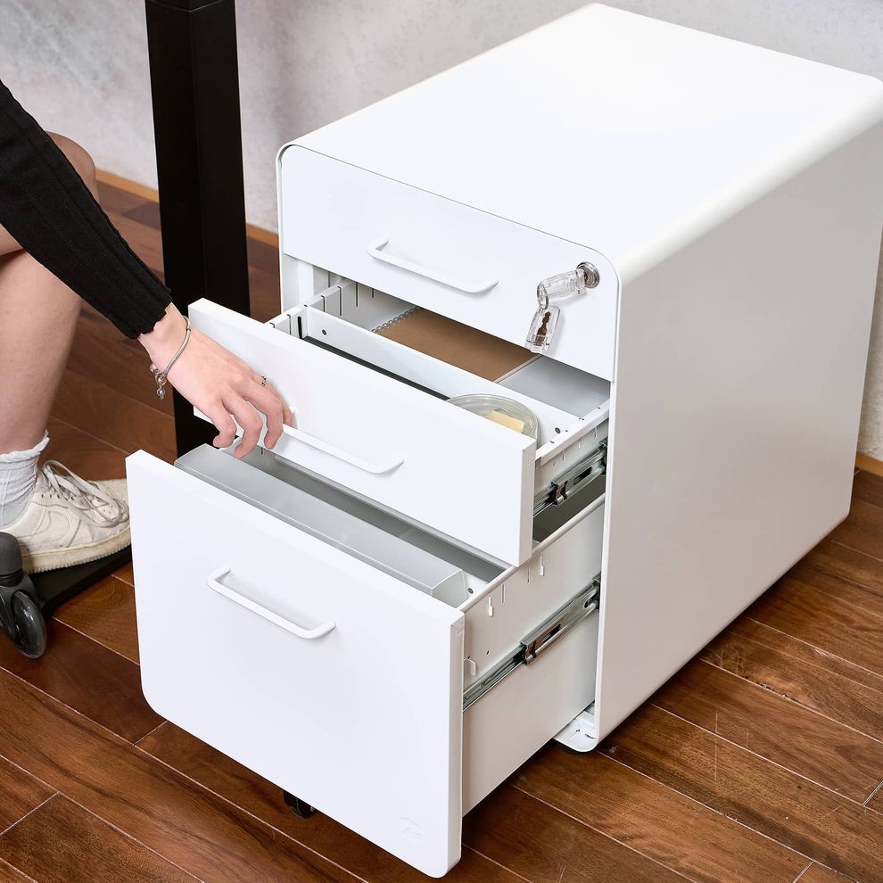 Hình ảnh 7 của Hộc tủ tài liệu 3 ngăn The Leaf Plus (3 Ngăn - White - Mới, Full box, Chính hãng) (NDFC24LEAP04)