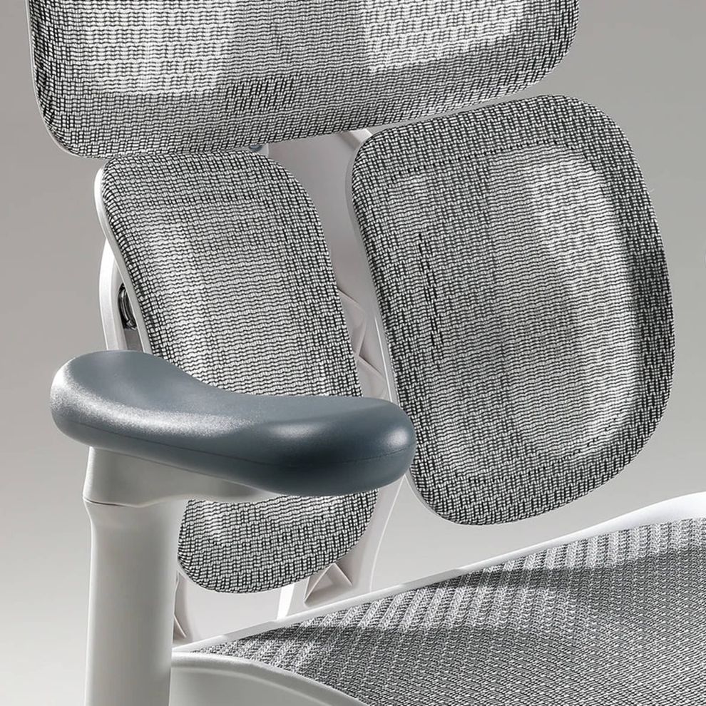 Hình ảnh 3 của Ghế Công Thái Học Sihoo Doro S100 (Không kê chân - White - Grey - Mới, Full box, Chính hãng)