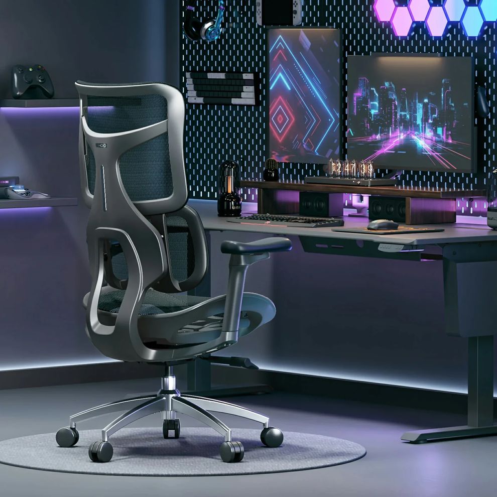 Hình ảnh 11 của Ghế Công Thái Học Sihoo Doro S100 (Không kê chân - Black - Mới, Full box, Chính hãng)