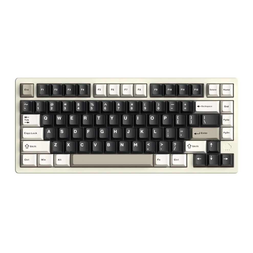 Hình ảnh 2 của Bàn phím cơ Rainy75 Aluminum CNC (304 Stainless Steel Weight (Tạ Thép) - RGB - Cheese white - Mới, Full box, Nhập khẩu)