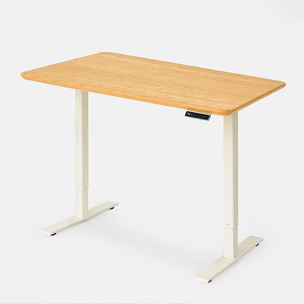 Hình ảnh 3 của Bàn nâng hạ Bamboo - By NiceDesign (Mặt bàn 120x60x3.2cm - Khung trắng - Mới, Full box, Chính hãng) (NDSD24EDBA02)