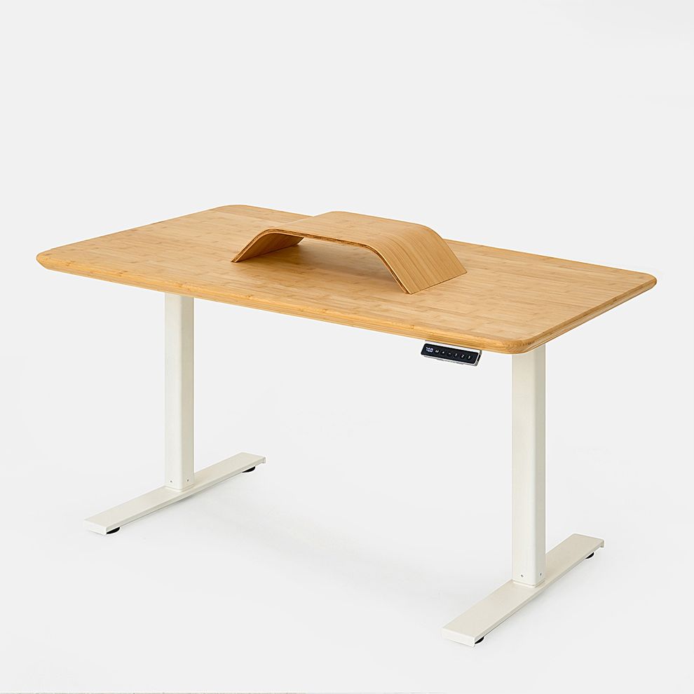 Hình ảnh 6 của Bàn nâng hạ Bamboo - By NiceDesign (Mặt bàn 120x60x3.2cm - Khung trắng - Mới, Full box, Chính hãng) (NDSD24EDBA02)