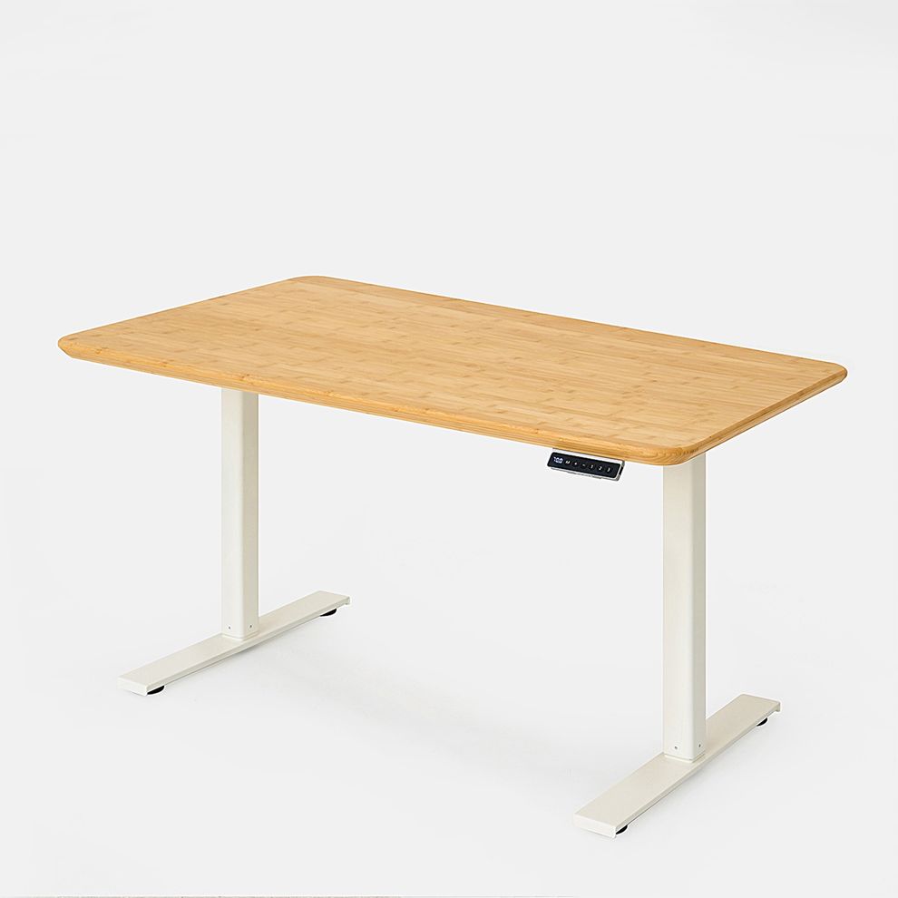 Hình ảnh 2 của Bàn nâng hạ Bamboo - By NiceDesign (Mặt bàn 120x60x3.2cm - Khung trắng - Mới, Full box, Chính hãng) (NDSD24EDBA02)