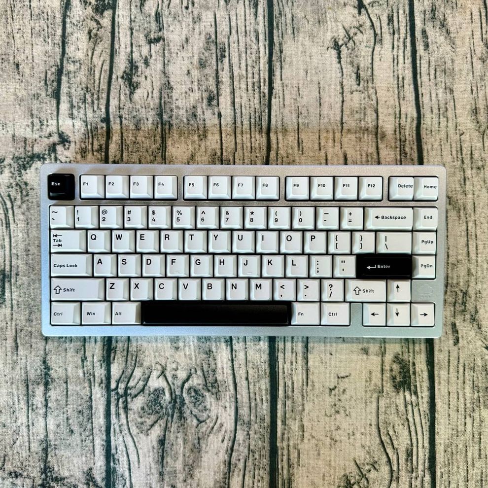 Hình ảnh 2 của Bàn phím cơ Rainy75 Aluminum CNC (Sliver Mirror Glass Weight (Tạ Gương) - RGB - Galaxy Sliver - Mới, Full box, Nhập khẩu)