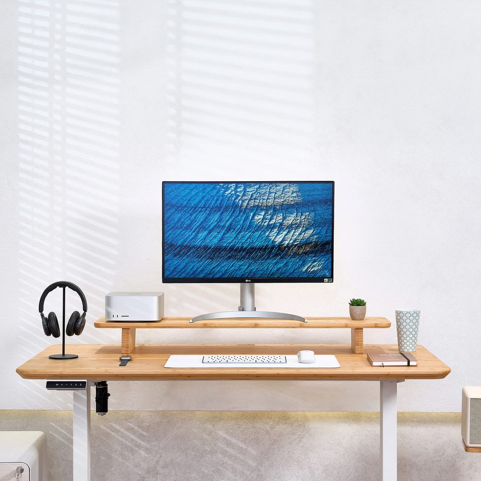 Hình ảnh 7 của Kệ màn hình The Sil - By NiceDesign (Vàng gỗ tự nhiên - Mới, Full box, Chính hãng) (TheSil01)