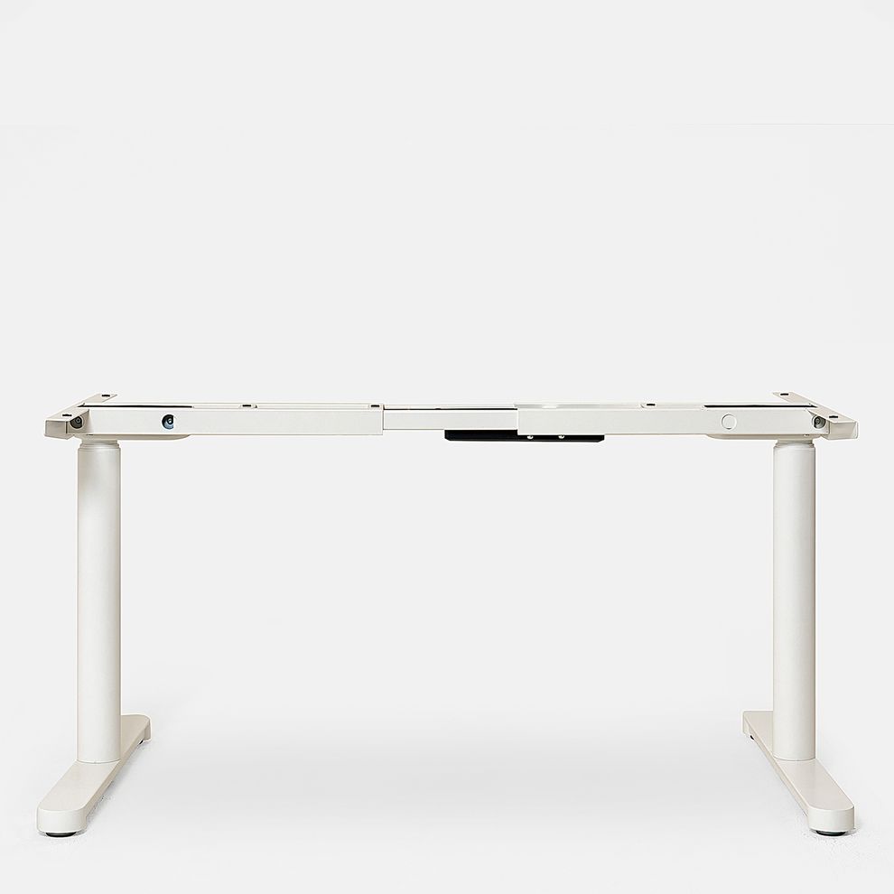 Hình ảnh 1 của Khung bàn nâng hạ Noble Grande - By NiceDesign (Khung Tròn - Trắng - Mới, Full box, Chính hãng) (NDAF23MARB04)