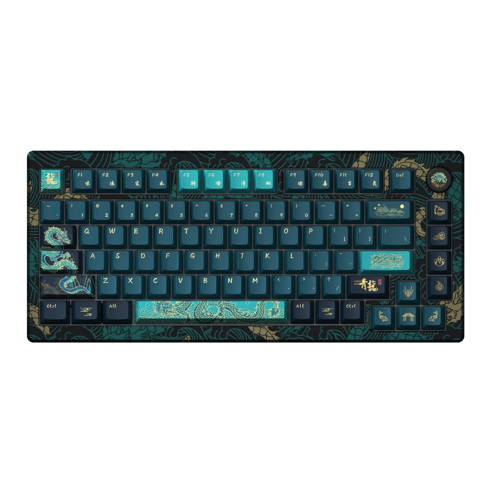 Hình ảnh 1 của Bàn phím cơ AKKO MOD007v3 HE Year of Dragon (Xanh - Đen - Mới, Full box, Nhập khẩu)