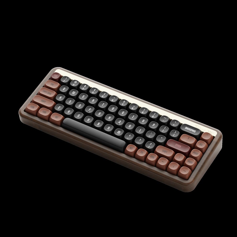 Hình ảnh 3 của Bàn phím cơ AKKO MU01 (MU01 - Autumn - Walnut - Black - Mới, Full box, Nhập khẩu)