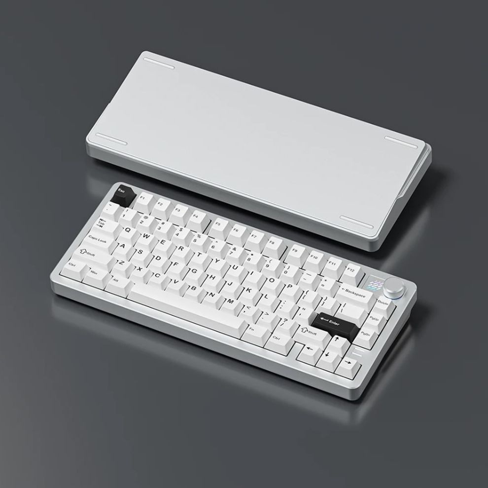 Hình ảnh 1 của Bàn phím cơ FURYCUBE F75 Aluminum CNC (No Knob - Sliver - Mới, Full box, Nhập khẩu)