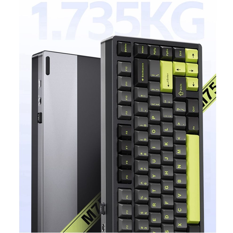 Hình ảnh 3 của Bàn phím cơ AULA M75 Aluminum CNC (TTC New Moon Switch - Black - Mới, Full box, Nhập khẩu)