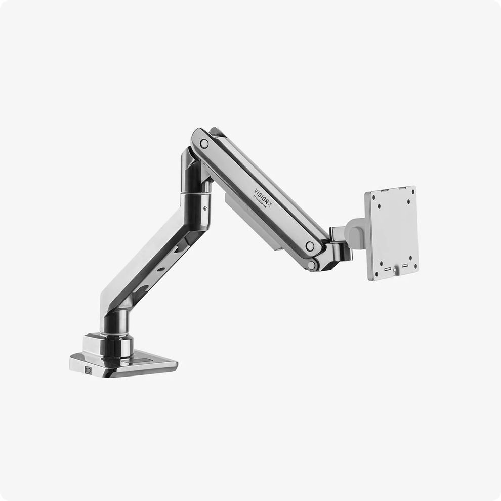 Hình ảnh 2 của Arm màn hình HyperWork VisionX - VS01 (White - Glass - Mới, Full box, Chính hãng)