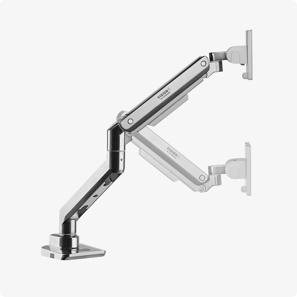 Hình ảnh 4 của Arm màn hình HyperWork VisionX - VS01 (White - Glass - Mới, Full box, Chính hãng)