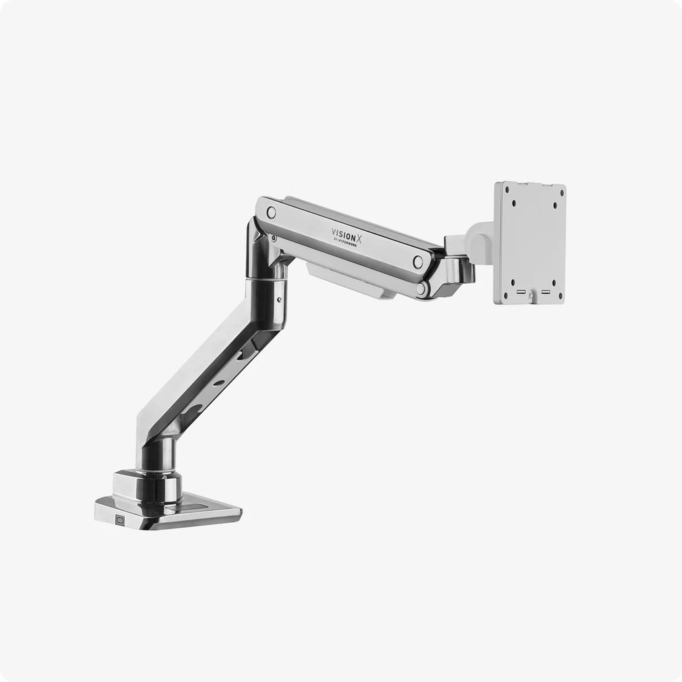 Hình ảnh 3 của Arm màn hình HyperWork VisionX - VS01 (White - Glass - Mới, Full box, Chính hãng)