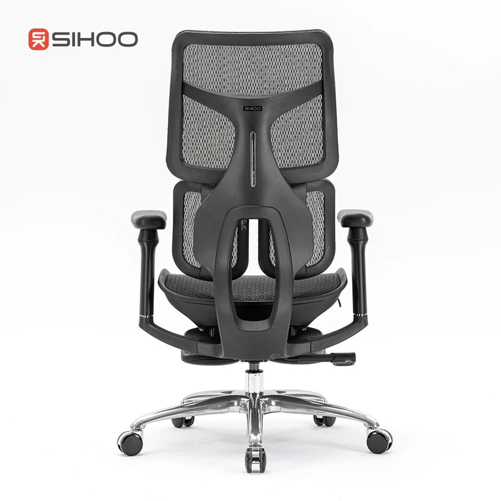 Hình ảnh 3 của Ghế Công Thái Học Sihoo Doro S100 (Không kê chân - Black - Mới, Full box, Chính hãng)