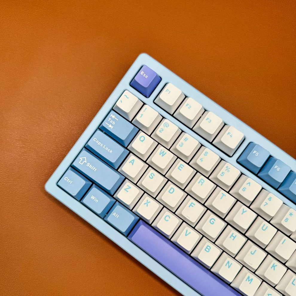 Hình ảnh 5 của Bàn phím cơ Rainy75 Aluminum CNC (Sliver Mirror Glass Weight (Tạ Gương) - RGB - Blue - Purple - Mới, Full box, Nhập khẩu)