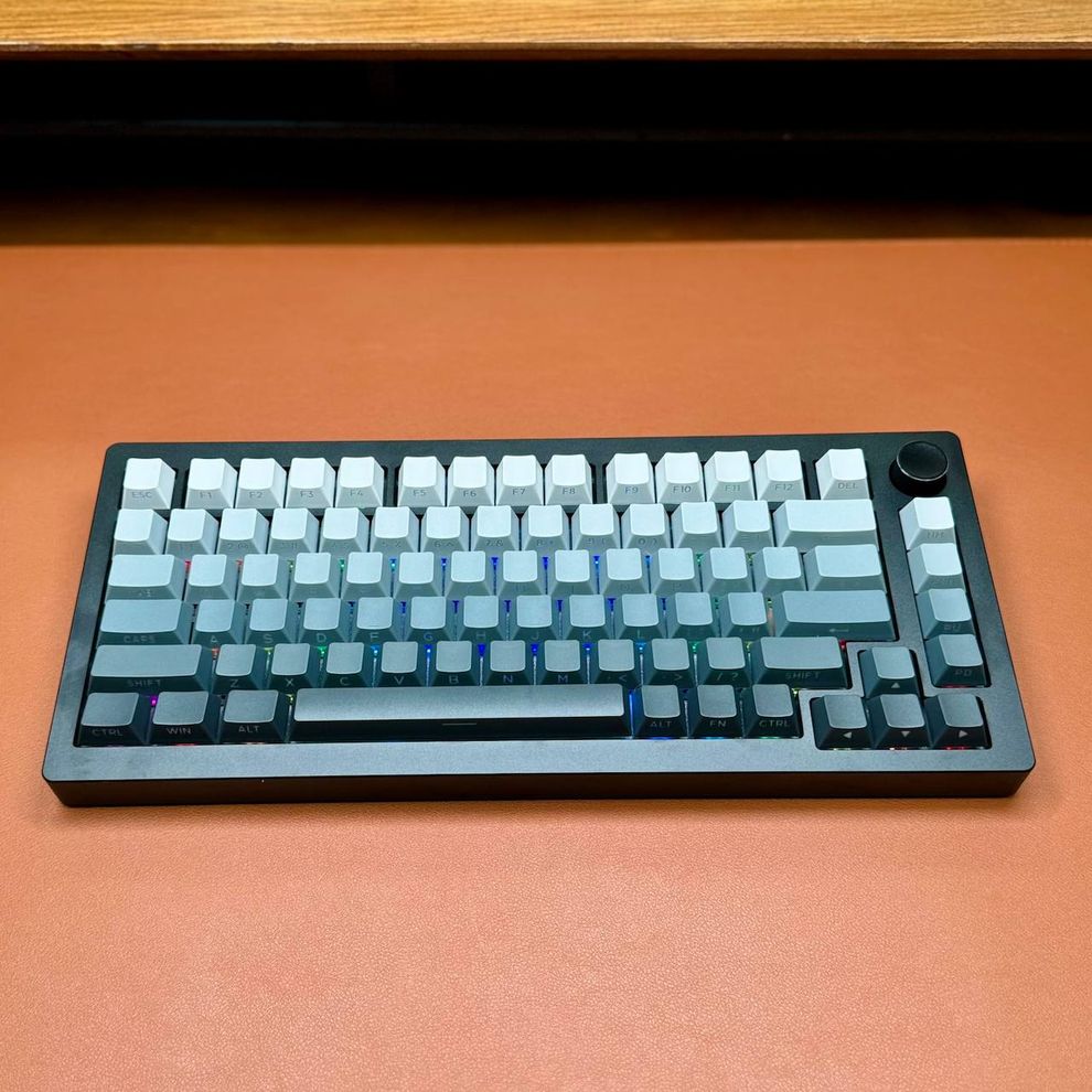 Hình ảnh 3 của Bàn phím cơ HJS AL75 V2 Aluminum CNC (LCET Starry Flower Switch - Gradient Black - Mới, Full box, Nhập khẩu)