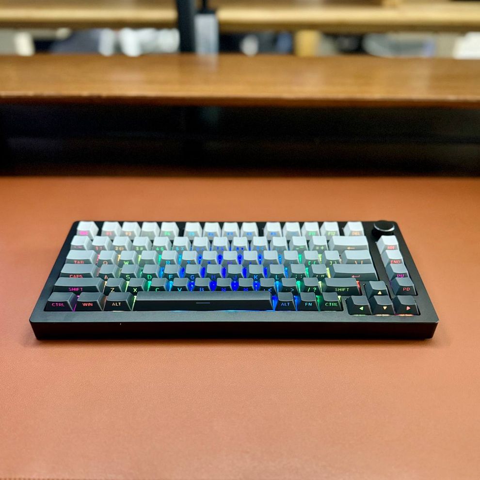 Hình ảnh 2 của Bàn phím cơ HJS AL75 V2 Aluminum CNC (LCET Starry Flower Switch - Gradient Black - Mới, Full box, Nhập khẩu)