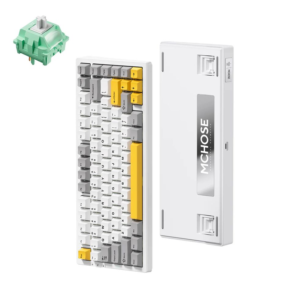 Hình ảnh 7 của Bàn Phím Cơ Mchose G75 (Wine Red Switch - White - Grey - Mới, Full box, Nhập khẩu)