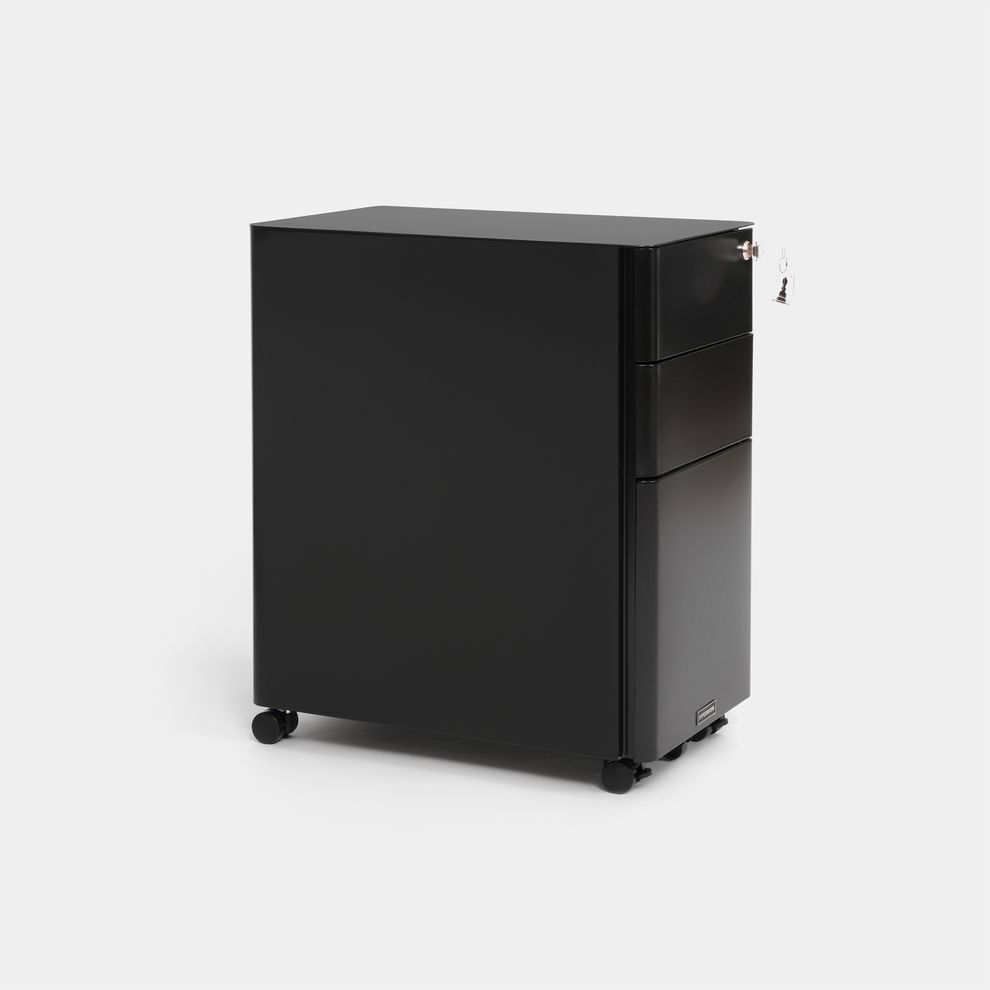 Hình ảnh 2 của Hộc tủ tài liệu di động HyperWork Ivy Slim (Black - Mới, Full box, Chính hãng)