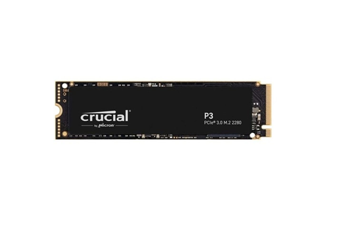 Hình ảnh 1 của SSD Crucial P3 500GB PCIe Gen 3 x4 NVME M2 2280 (Black - Outlet, Nhập khẩu)