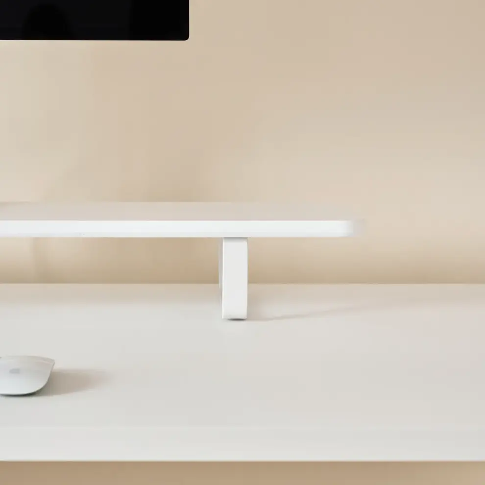 Hình ảnh 2 của Kệ màn hình The Sil 2.0 - By NiceDesign (Size L - White - Mới, Full box, Chính hãng) (NDDS24SSIL08)