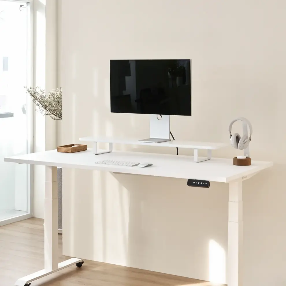 Hình ảnh 4 của Kệ màn hình The Sil 2.0 - By NiceDesign (Size M - White - Mới, Full box, Chính hãng) (NDDS24SSIL06)