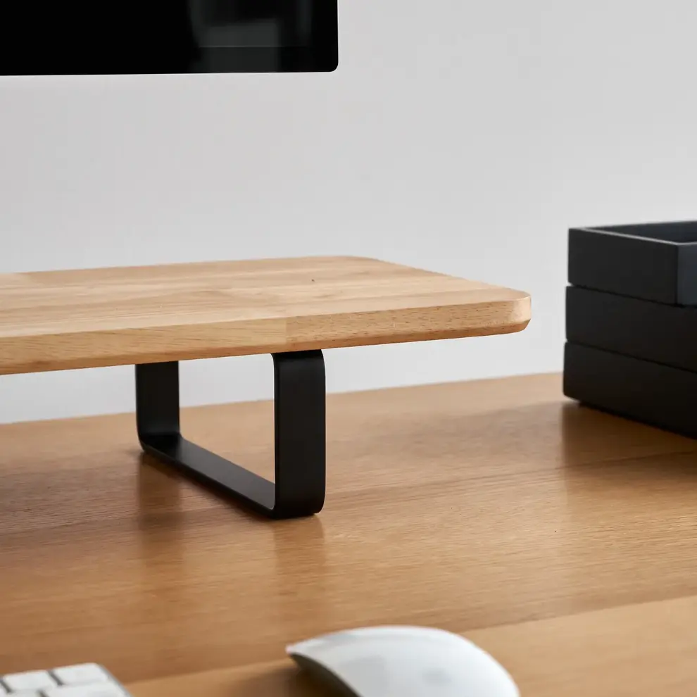 Hình ảnh 3 của Kệ màn hình The Sil 2.0 - By NiceDesign (Size M - Black - Natural Rubber - Mới, Full box, Chính hãng) (NDDS24SSIL09)