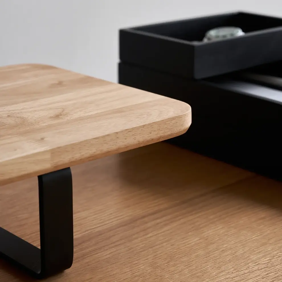 Hình ảnh 4 của Kệ màn hình The Sil 2.0 - By NiceDesign (Size M - Black - Natural Rubber - Mới, Full box, Chính hãng) (NDDS24SSIL09)