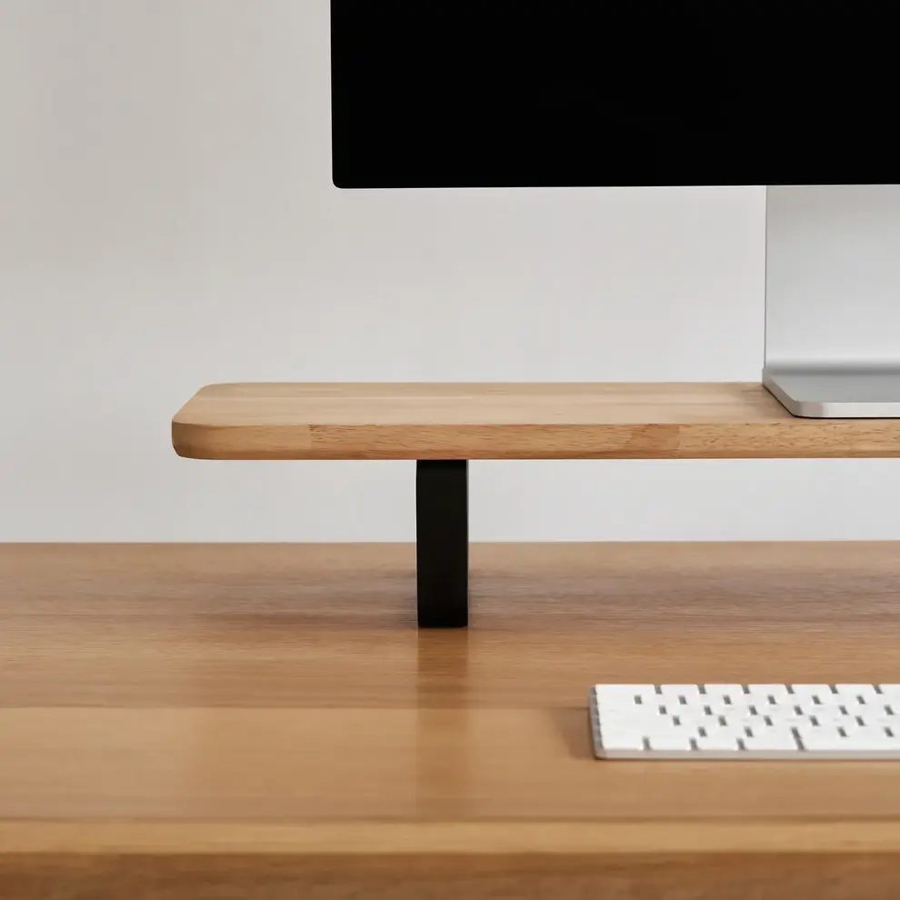 Hình ảnh 2 của Kệ màn hình The Sil 2.0 - By NiceDesign (Size M - Black - Natural Rubber - Mới, Full box, Chính hãng) (NDDS24SSIL09)