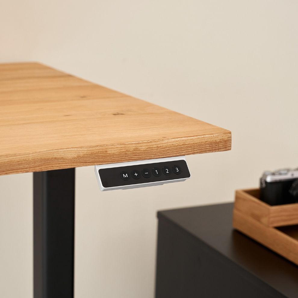 Hình ảnh 4 của Mặt bàn gỗ tự nhiên Fusion - By NiceDesign (1800x750x25mm - Natural ASH - Mới, Full box, Chính hãng) (NDTT25FUSI08)