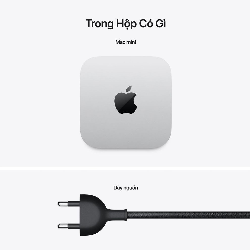 Hình ảnh 4 của Mac mini M4 2024 10CPU 10GPU 16GB 256GB (Silver - Mới, Full box, Chính hãng)