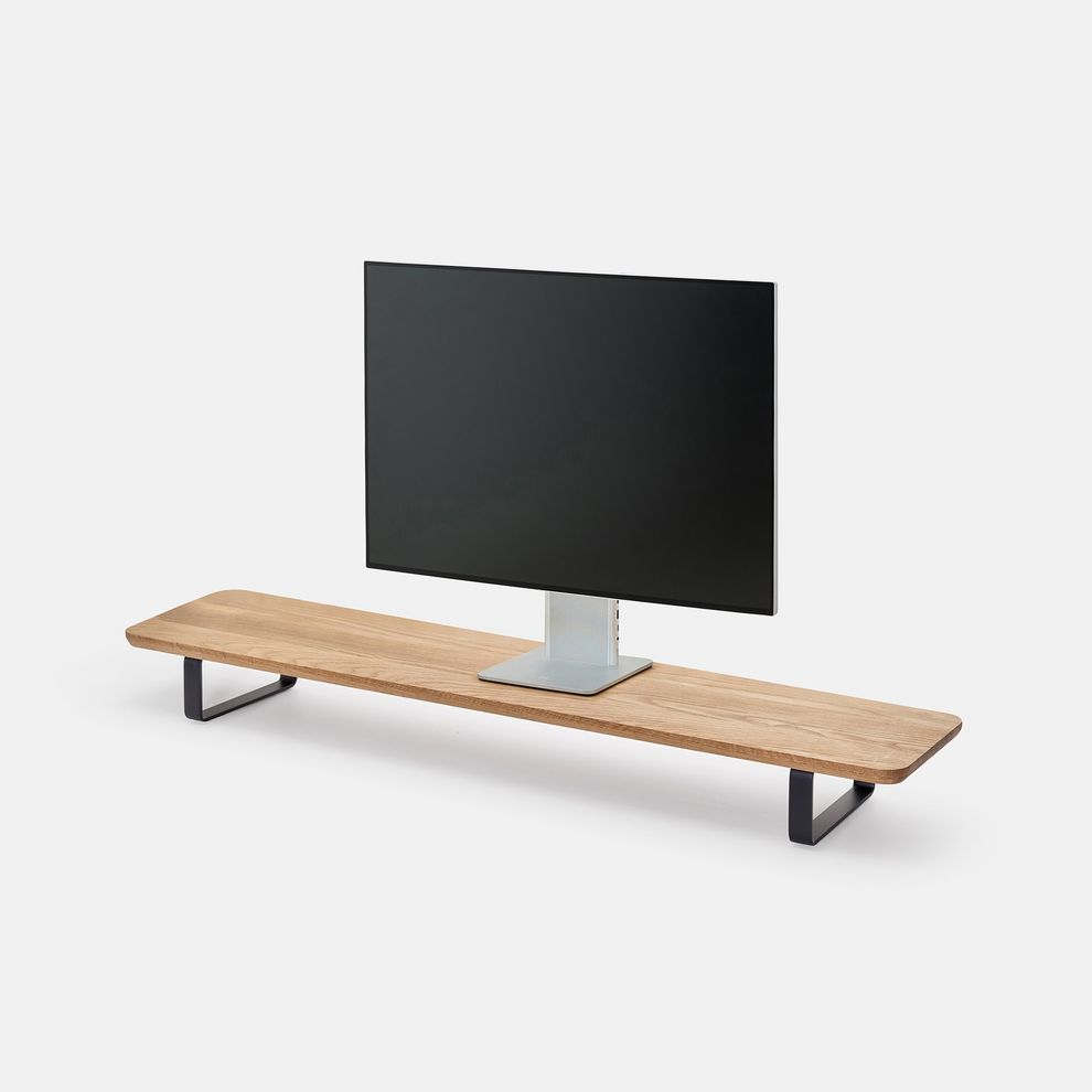 Hình ảnh 4 của Kệ màn hình The Sil 2.0 - By NiceDesign (Size M - Black - Oak - Mới, Full box, Chính hãng) (NDDS24SSIL01)
