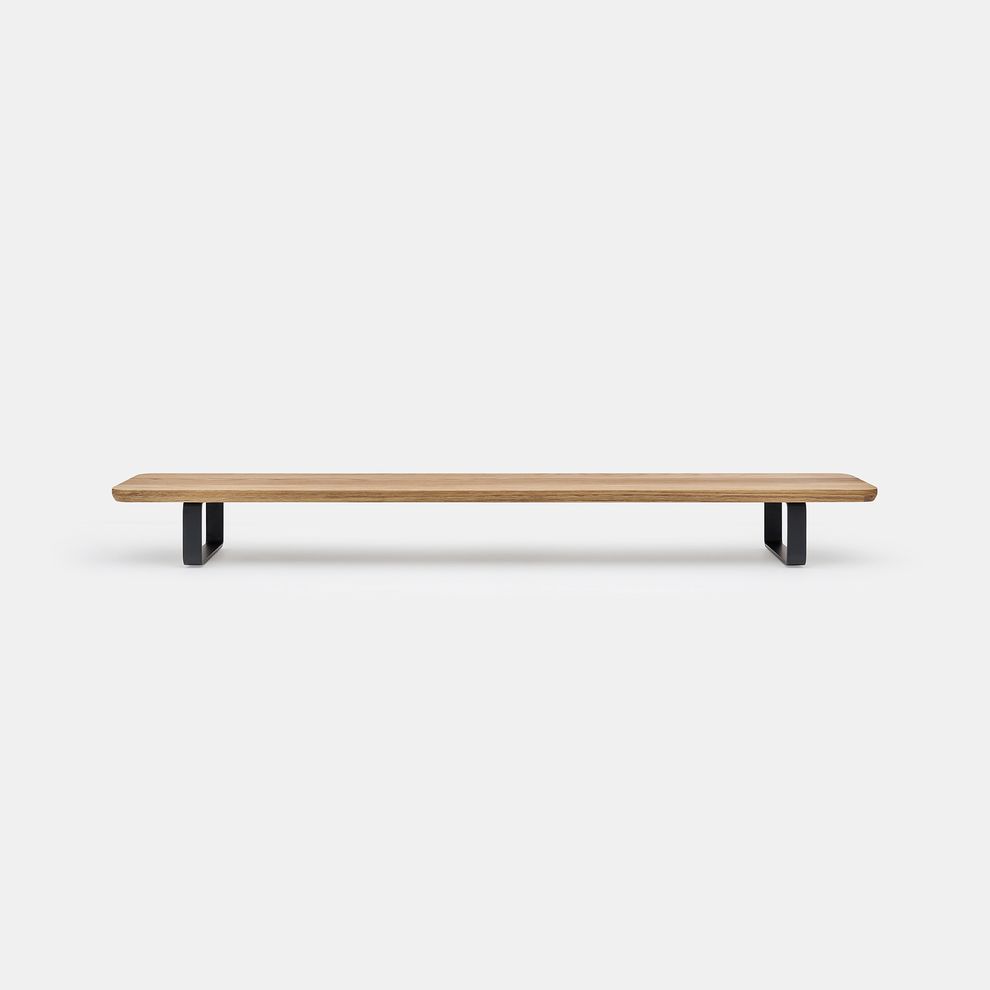Hình ảnh 2 của Kệ màn hình The Sil 2.0 - By NiceDesign (Size M - Black - Oak - Mới, Full box, Chính hãng) (NDDS24SSIL01)