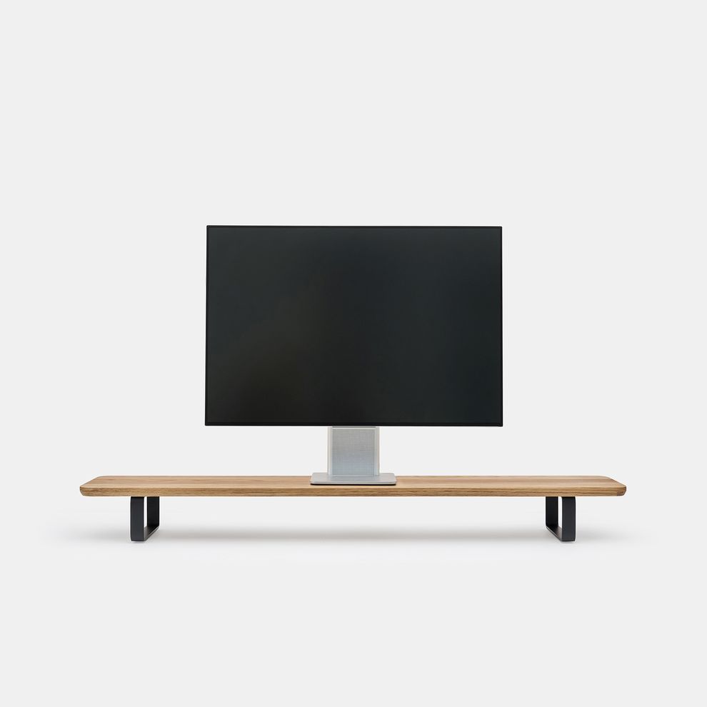 Hình ảnh 5 của Kệ màn hình The Sil 2.0 - By NiceDesign (Size M - Black - Oak - Mới, Full box, Chính hãng) (NDDS24SSIL01)