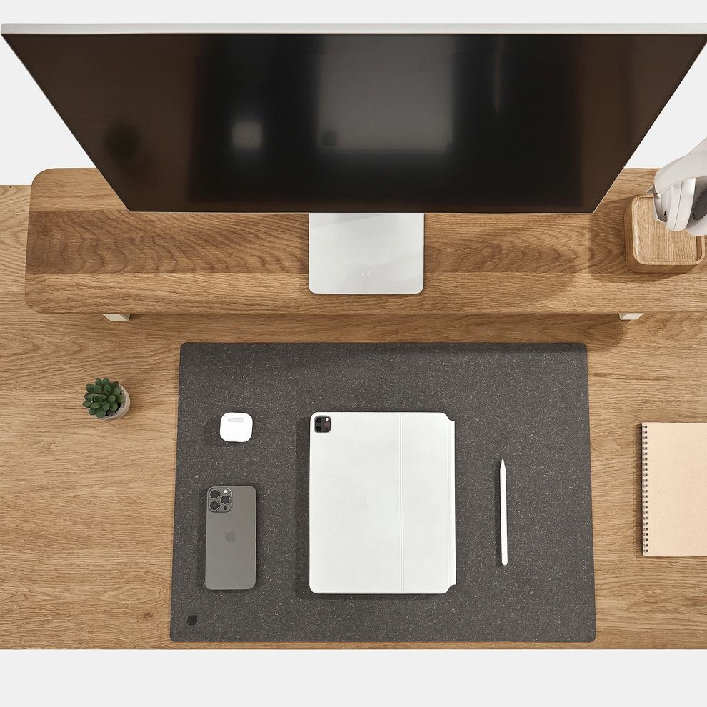 Hình ảnh 4 của Tấm trải bàn làm việc NaturalSwift - By NiceDesign (30x62cm - Natural Gray - Mới, Full box, Chính hãng) (NDDP24NASW01)