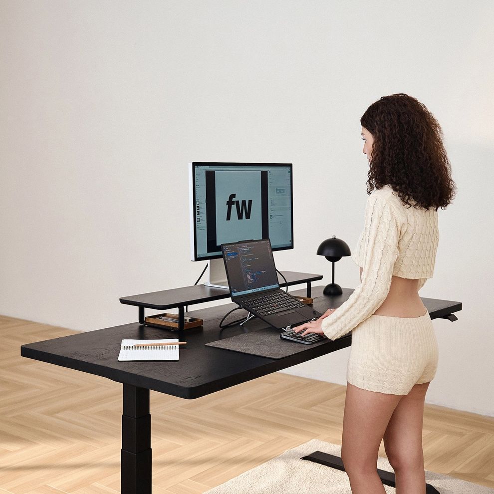 Hình ảnh 8 của Bàn nâng hạ Noble Grande 2.0 - By NiceDesign (1800x750x30mm - Oak - White - Mới, Full box, Chính hãng) (NDSD24GRAN02)