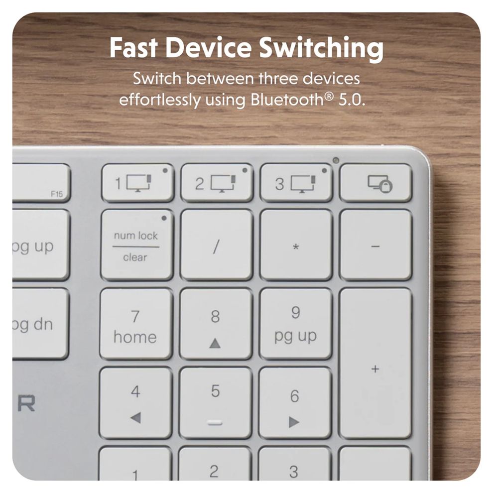 Hình ảnh 4 của Bàn Phím Không Dây HYPER HyperSpace (Sliver - Mới, Full box, Chính hãng)