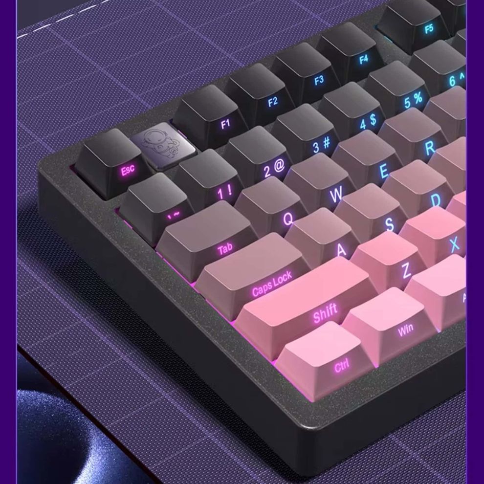 Hình ảnh 4 của Bàn phím cơ LEOBOG Hi75C Pro Aluminum (Leobog Star Vector Switch - Gradient Pink - Mới, Full box, Nhập khẩu)