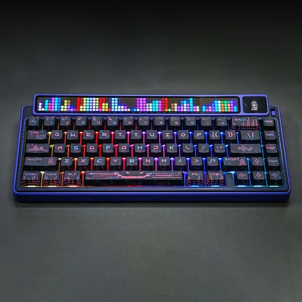 Hình ảnh 1 của Bàn Phím Cơ Leobog AMG65 (Light Feather Silent Switch - Cyber Star Night - Mới, Full box, Nhập khẩu)