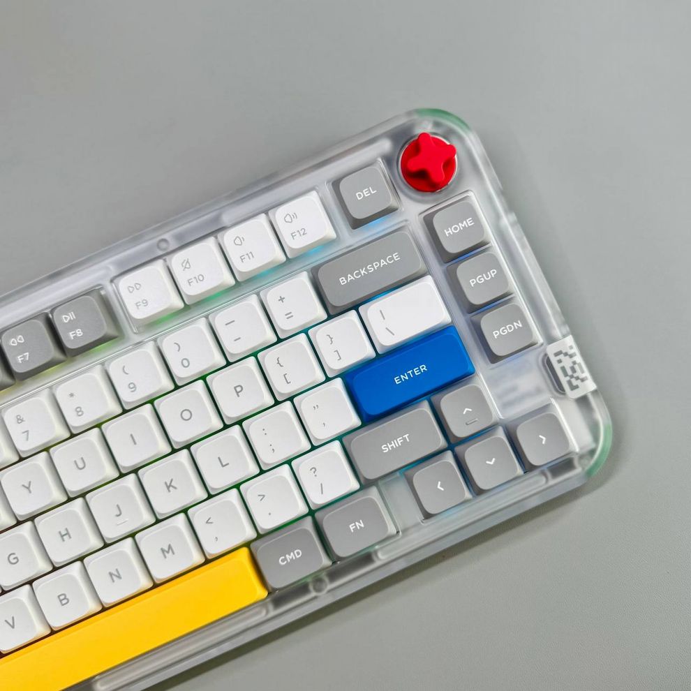 Hình ảnh 4 của Bàn phím cơ Nuphy Kick75 - Low Profile (Low Profile - Red Nano Switch - Ionic White - Mới, Full box, Nhập khẩu)