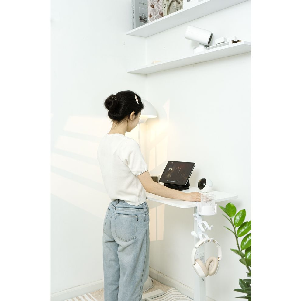 Hình ảnh 4 của Bàn nâng hạ di động Upgen Stand Go (White - Mới, Full box, Chính hãng)