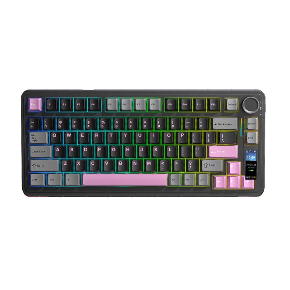 Hình ảnh 1 của Bàn phím cơ Aula S75 Pro (S75P-Caramel Switch V2 - Black - Mới, Full box, Nhập khẩu)