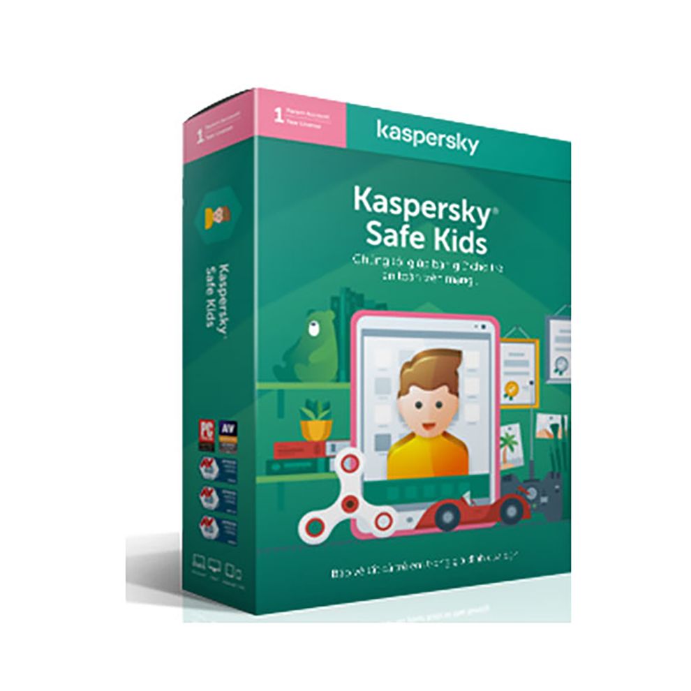 Hình ảnh 1 của Phần mềm Diệt Virus Kaspersky Safe Kids Online (1 thiết bị/ 12 tháng) (Green - Mới, Full box, Chính hãng)