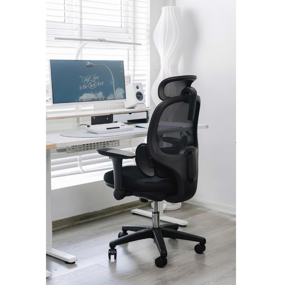 Hình ảnh 1 của Ghế Công Thái Học Manson E3 Lite (Black - Mới, Full box, Chính hãng)