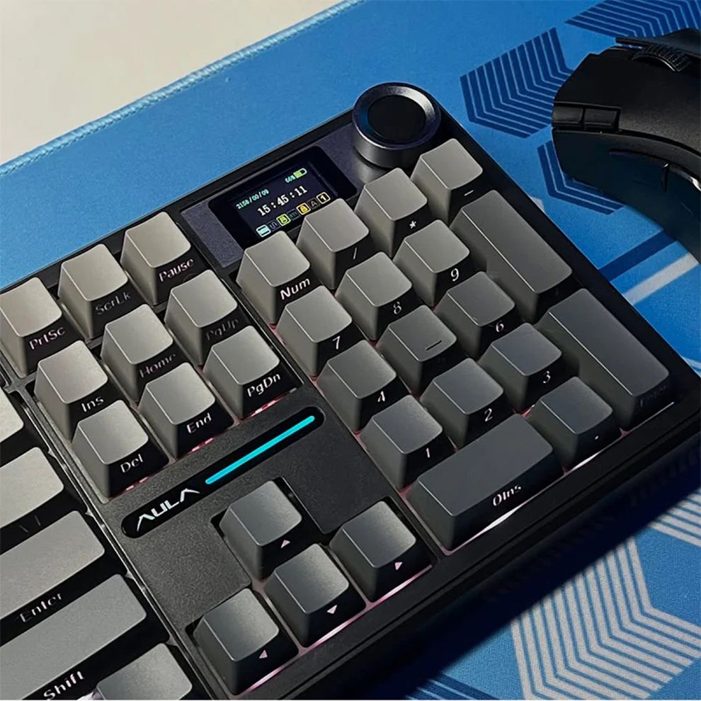 Hình ảnh 7 của Bàn phím cơ Aula F108 Pro (Caramel Latte V2 Switch - Polar Black - Mới, Full box, Nhập khẩu)