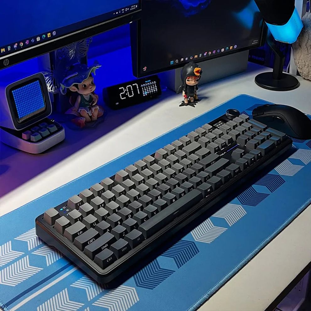 Hình ảnh 6 của Bàn phím cơ Aula F108 Pro (Caramel Latte V2 Switch - Polar Black - Mới, Full box, Nhập khẩu)