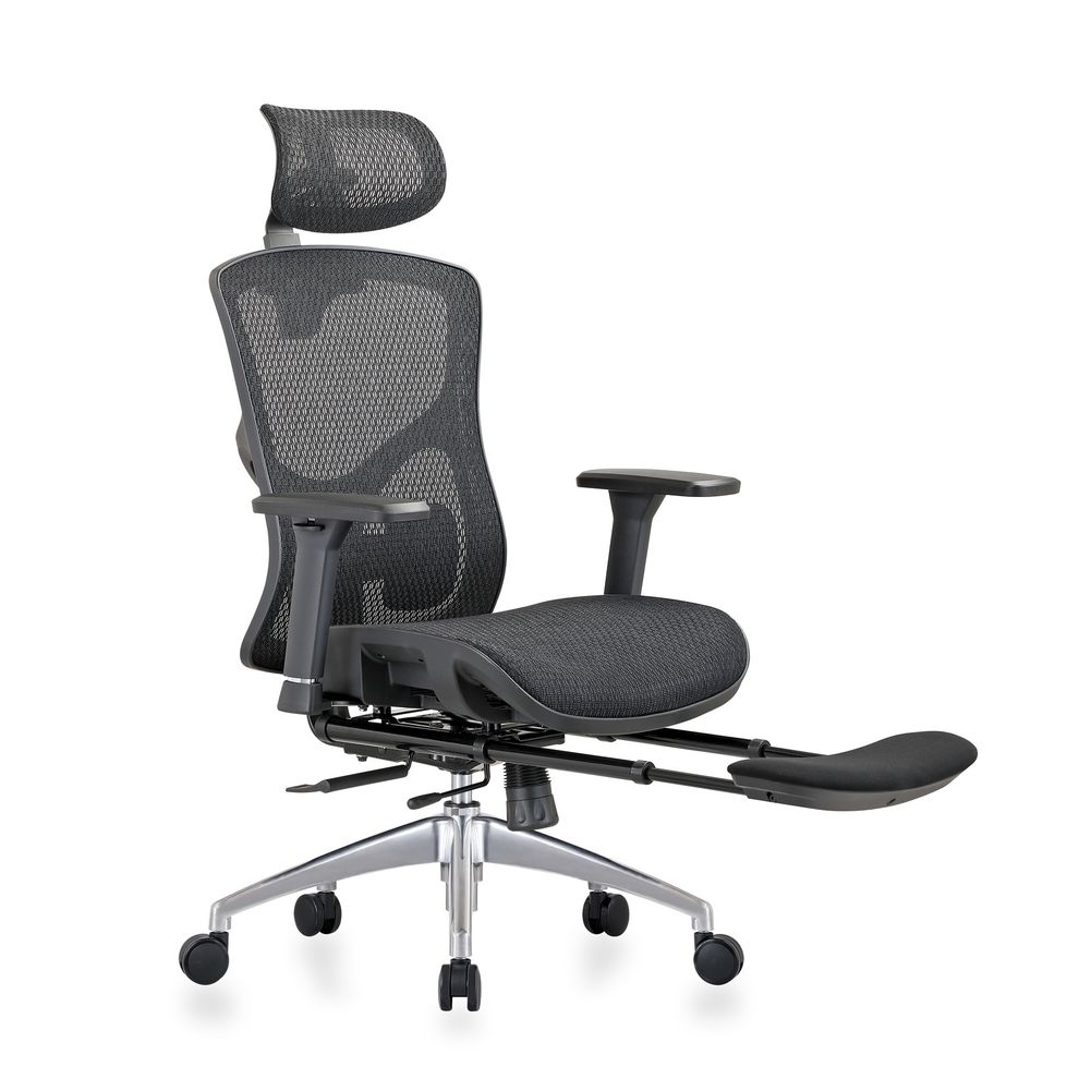 Hình ảnh 5 của Ghế Công Thái Học Manson Vera (Cloud Mesh V2 - Kèm kê chân - Black - Mới, Full box, Chính hãng)