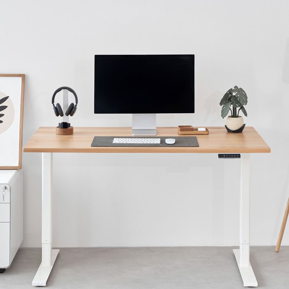 Hình ảnh 1 của Bàn nâng hạ Fusion Edge - By NiceDesign (140x70cm - Natural Beech - Mới, Full box, Chính hãng)