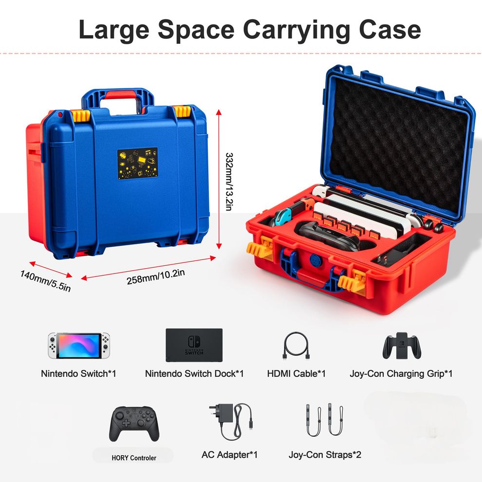 Hình ảnh 4 của Máy chơi game Nintendo Switch OLED (Combo: Model White set With Carrying Travel Case - White - Used, Nhập khẩu)