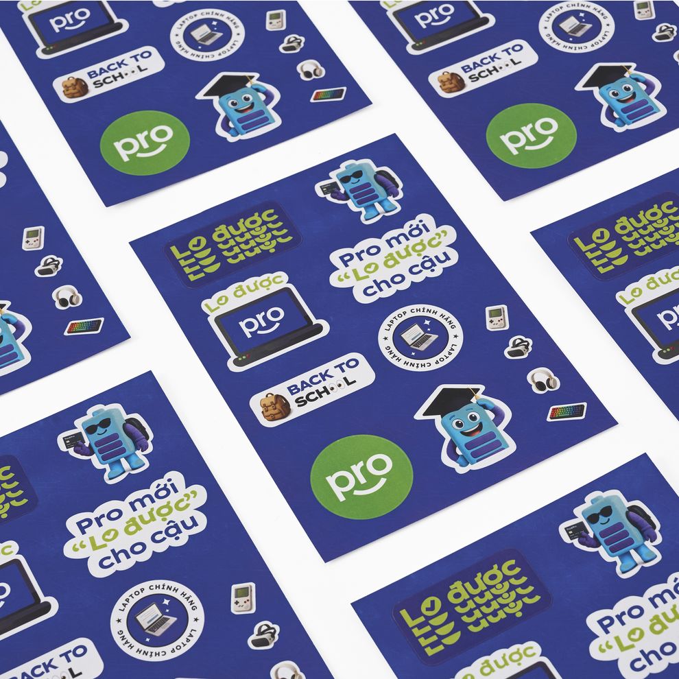 Hình ảnh 3 của Sticker "Lo Dính" (Sticker "Lo Dính" - Đen - Mới, Full box, Nhập khẩu)